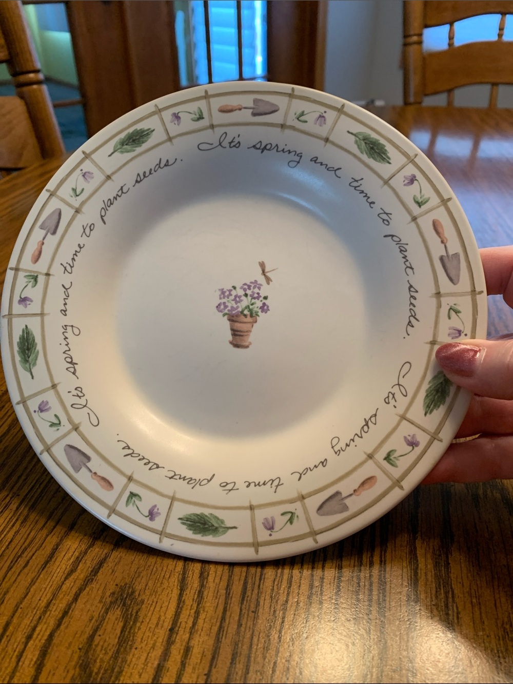 Pfaltzgraff Salad Plate. Perinnials Pattern